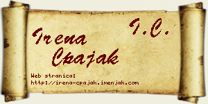 Irena Čpajak vizit kartica